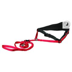   Trixie Waist Belt - futópóráz - piros/fekete - (70-120cm/12cm