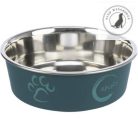 Trixie Stainless Steel Bowl - fémtál műanyag borítással (mintás, többféle színben és méretben) kutyák részére 