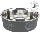 Trixie Stainless Steel Bowl - fémtál műanyag borítással (mintás, többféle színben és méretben) kutyák részére 