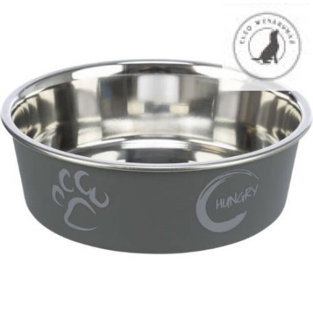 Trixie Stainless Steel Bowl - fémtál műanyag borítással (mintás, többféle színben és méretben) kutyák részére 