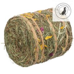   Trixie Hay roll with blossoms - kiegészítő eleség (szénabála cellulóz szalaggal) rágcsálók részére (500g)