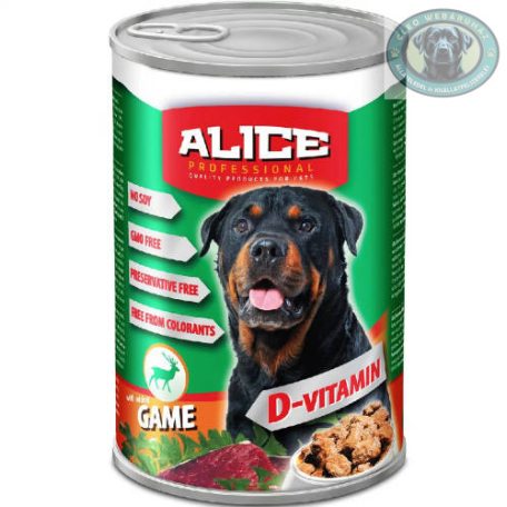Alice Professional Dog konzerv (vad, 1240g)
