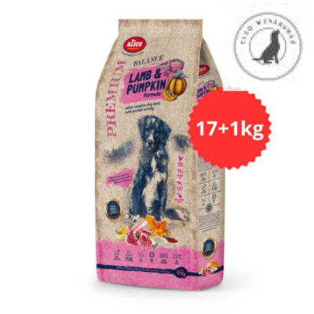 Alice PROFESSIONAL Adult Balance Lamb&Pumpkin 17+1kg - felnőtt kutyák részére