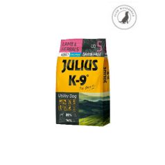   JULIUS K-9 UD5 Adult Utility Dog Hypoallergenic Lamb&Herbals (bárány&gyógynövény) 10kg - Gabonamentes száraztáp, felnőtt kutyák részére