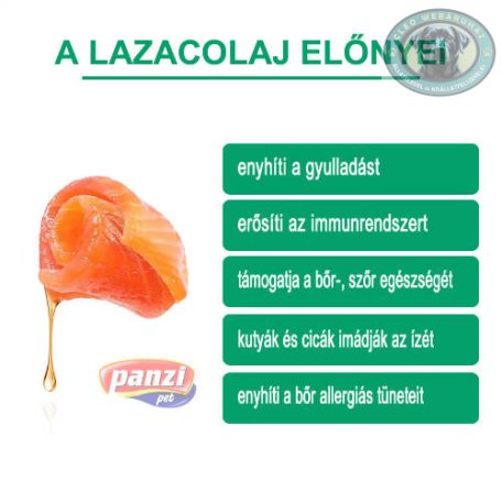 FitActive Salmon oil - Lazacolaj (kiegészítő eledel kutyák és macskák részére) 1000 ml