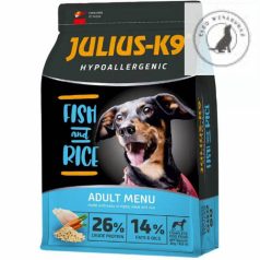   JULIUS-K9 12kg ADULT HYPOALLERGENIC Fish&Rice (hal&rizs) száraztáp
