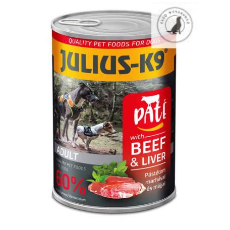 JULIUS - K9 paté - nedveseledel felnőtt kutyák részére (400g) 3 féle ízben