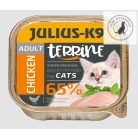 Julius-K9 Cat Terrine Adult - nedveseledel felnőtt macskák részére (16 x 100g) 3 féle ízben