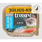 Julius-K9 Cat Terrine Adult - nedveseledel felnőtt macskák részére (16 x 100g) 3 féle ízben