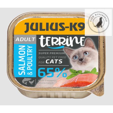 Julius-K9 Cat Terrine Adult - nedveseledel felnőtt macskák részére (16 x 100g) 3 féle ízben