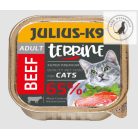 Julius-K9 Cat Terrine Adult - nedveseledel felnőtt macskák részére (16 x 100g) 3 féle ízben
