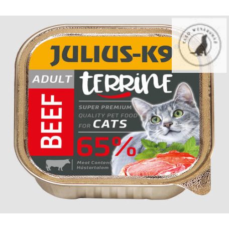 Julius-K9 Cat Terrine Adult - nedveseledel felnőtt macskák részére (16 x 100g) 3 féle ízben