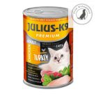 JULIUS - K9 macska - nedveseledel felnőtt macskák részére (415g) 3 féle ízben