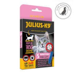   Julius K-9 Cat Spot On - Bolha-, kullancs riasztó spot-on macskák részére (5x1ml)