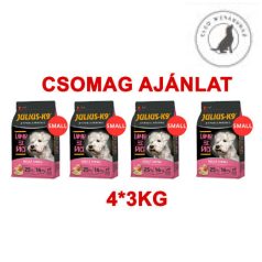   JULIUS-K9 4*3kg ADULT HYPOALLERGENIC Lamb&Rice (bárány&rizs) SMALL csomag ajánlat!