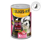 Julius-K9 konzerv Adult - nedveseledel felnőtt kutyák részére (12 x 1240g) 3 féle ízesítéssel