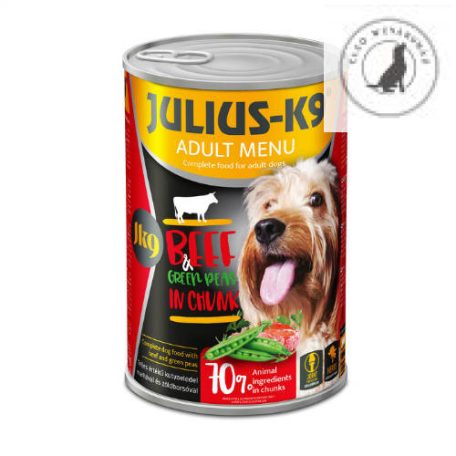 Julius-K9 konzerv Adult - nedveseledel felnőtt kutyák részére (12 x 1240g) 3 féle ízesítéssel