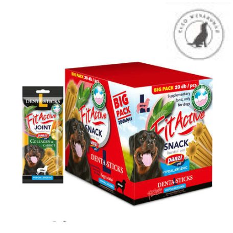 FitActive SNACK Denta-Sticks Hypoallergenic Joint  - jutalomfalat (kollagén, répa) kutyák részére 