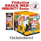 FitActive SNACK Denta-Sticks Hypoallergenic Digestion  - (vörösáfonya-kurkuma) kutyák részére 