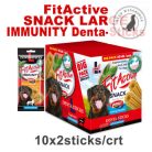 FitActive SNACK Denta-Sticks Hypoallergenic Digestion  - (vörösáfonya-kurkuma) kutyák részére 