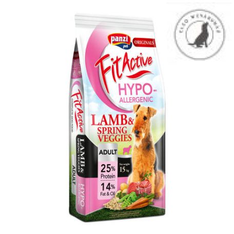 FitActive ORIGINALS 15kg ADULT HYPOALLERGENIC Lamb&Spring Veggies (bárány&tavaszi zöldségek)