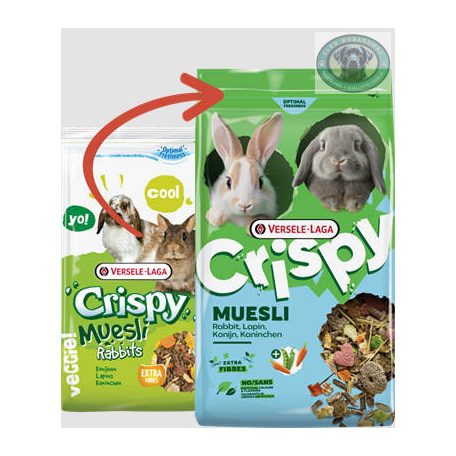 Versele-Laga Crispy Muesli Rabbits - Müzli eleség nyulak részére (20kg) 