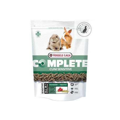 Versele-Laga Complete Cuni Sensitive - Teljesértékű extrudált eleség érzékeny emésztésű nyulak részére (500g)