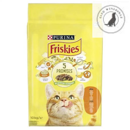 Friskies 5 Promises - szárazeledel felnőtt macskák részére (10kg) 2 féle ízben