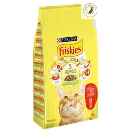 Friskies 5 Promises - szárazeledel felnőtt macskák részére (10kg) 2 féle ízben