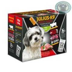   JULIUS-K9 Adult Menu Beef & Lamb (marha,bárány) - Nedves eledel válogatás kutyák részére (12x100g)