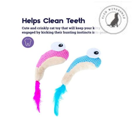 Petstages Dental Shrimpies cicajáték