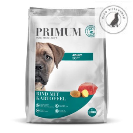 PRIMUM SOFT marha burgonyával félnedves eledel kutyáknak